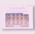 Glazed almond nails